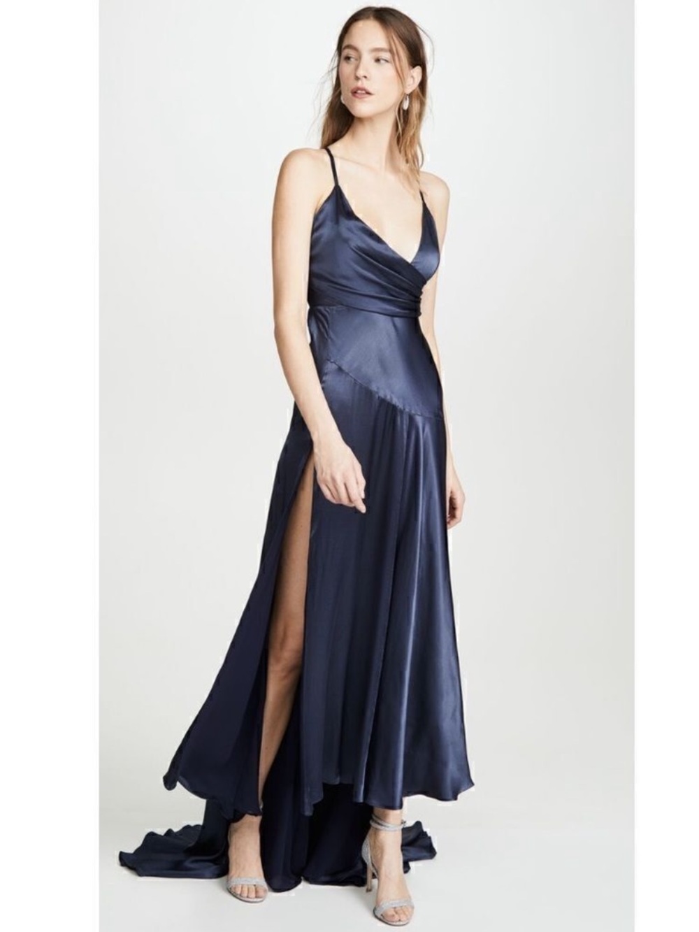 Fame & Partners Peony Dress in Indigo Blue - Size 6